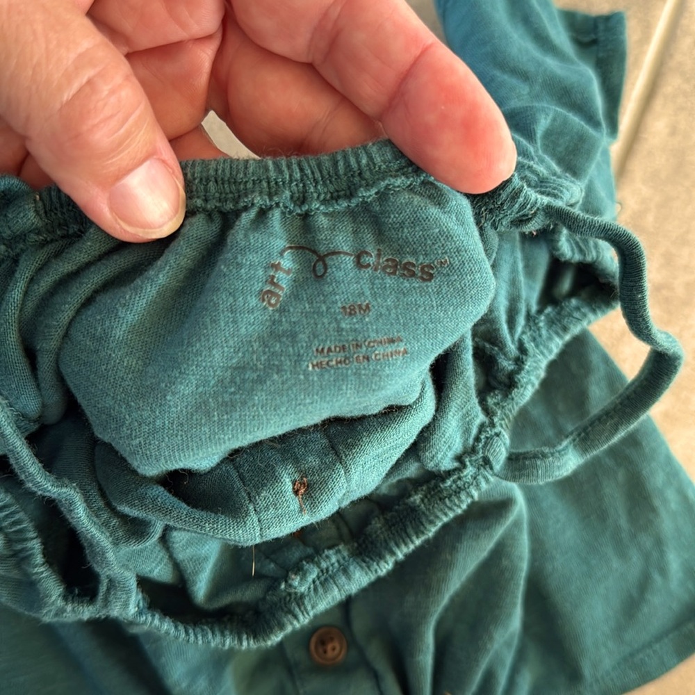 *Gently Worn* Vitamins Baby- Mint Quilted Jacket & Art Class Dk. Green Top - 18M - Picture 12 of 12